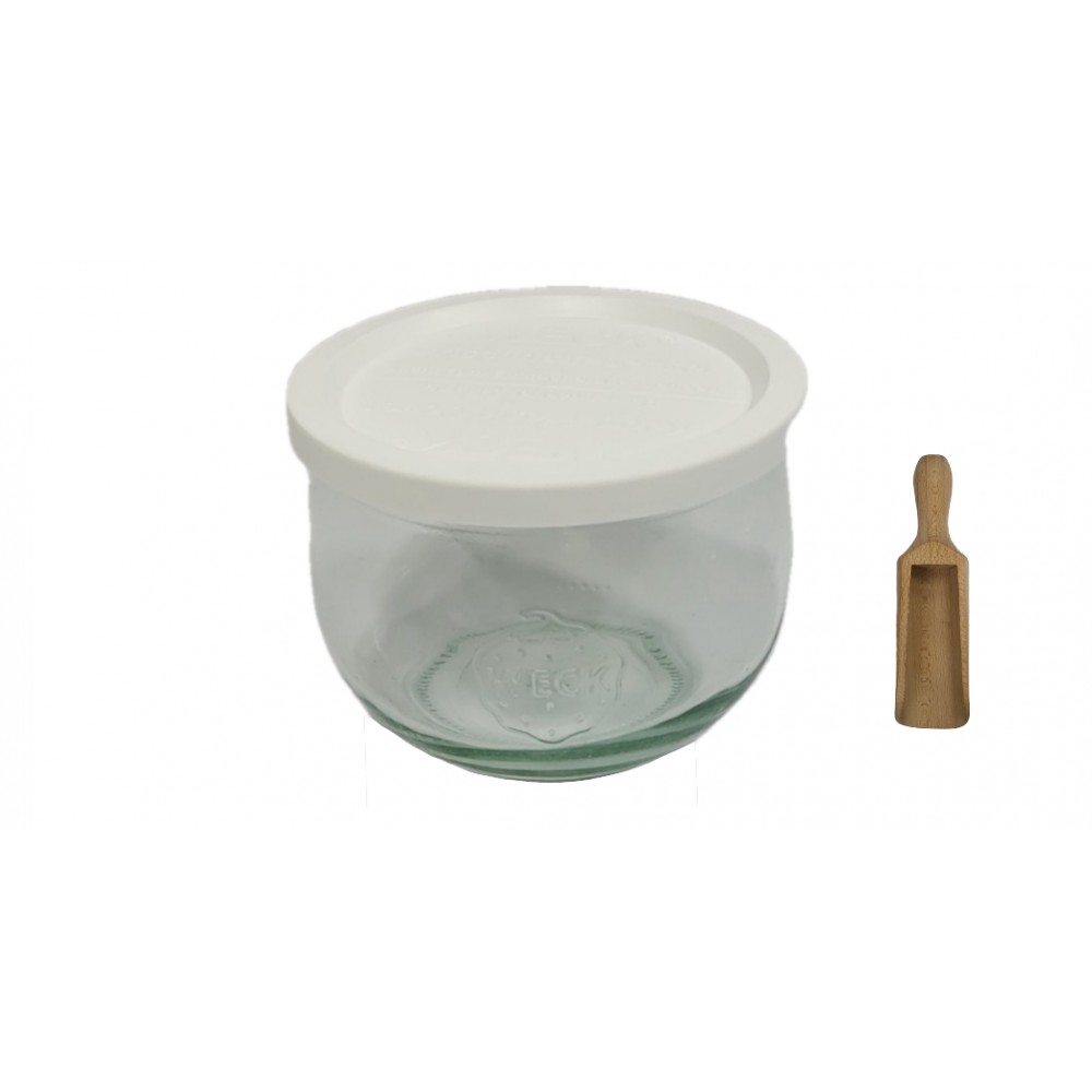 Słoiki WECK / plastikowe wieko, miarka słoik 370ml TULIP