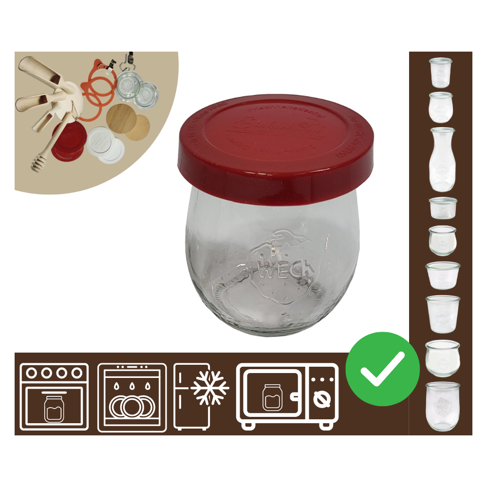 Słoiki WECK / silikonowe wieko słoik 220ml TULIP