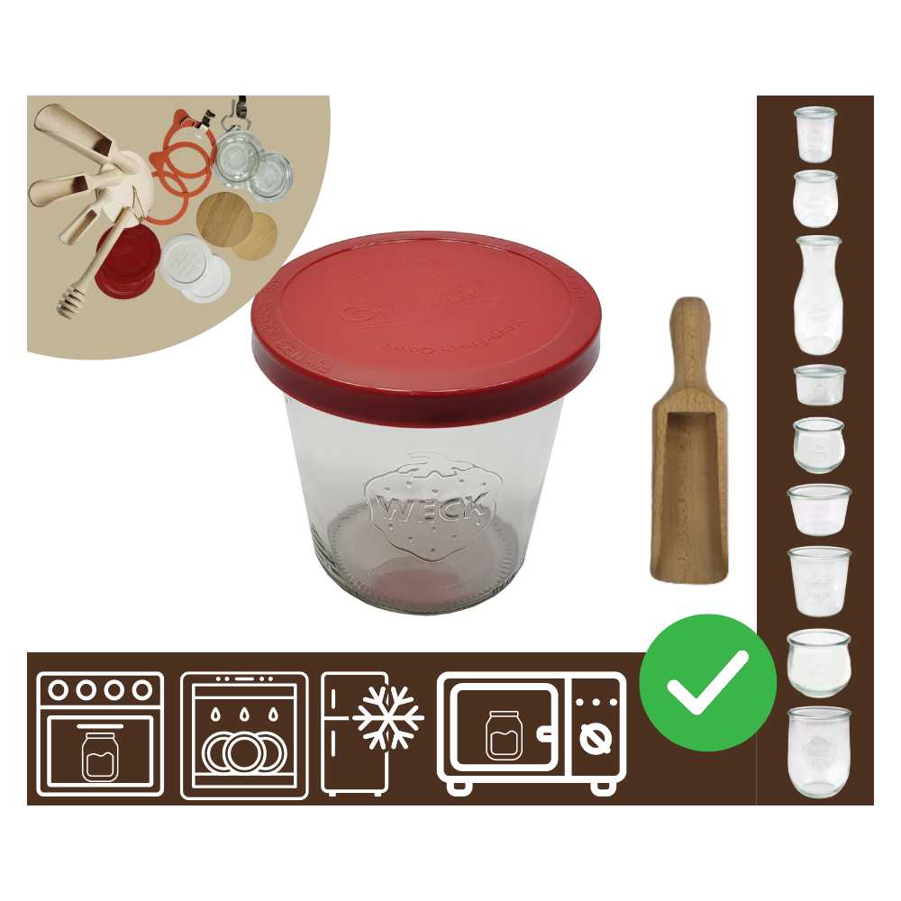 Słoiki WECK / silikonowe wieko, miarka słoik 580ml MOLD