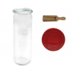 Słoiki WECK / silikonowe wieko, miarka słoik 600ml CYLINDER