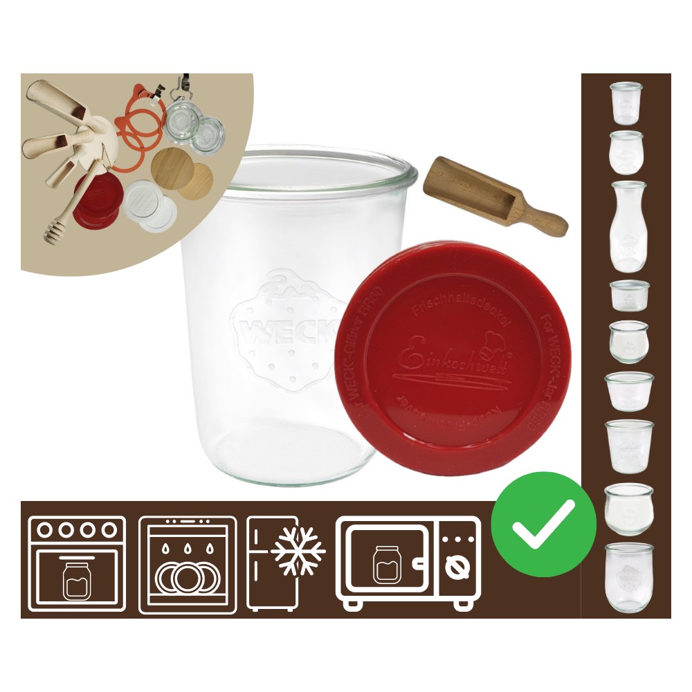 Słoiki WECK / silikonowe wieko, miarka słoik 850ml MOLD