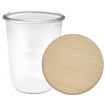 Słoiki WECK / drewniane wieko słoik 850ml MOLD