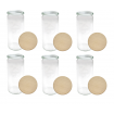 Słoiki WECK 6szt/ drewniane wieko słoik 1040ml 1l CYLINDER