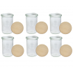 Słoiki WECK 6szt/ drewniane wieko słoik 1050ml 1l MOLD