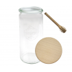 Słoiki WECK / drewniane wieko, nabierak słoik 1040ml 1l CYLINDER