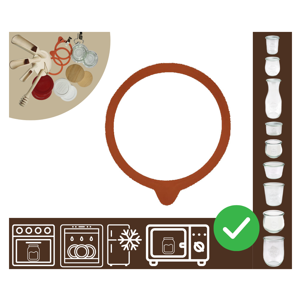 Słoiki WECK / uszczelka gumka 100mm 1szt do SŁOIK WECK