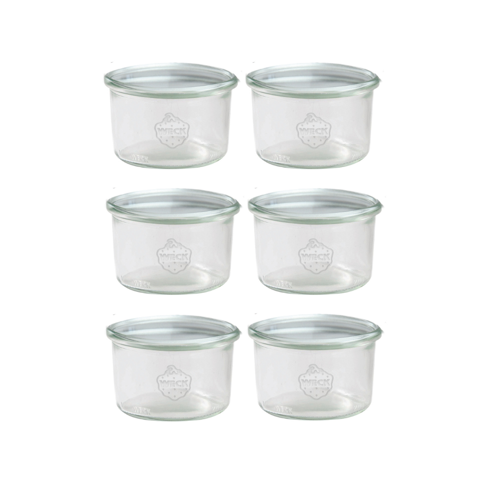 Słoiki WECK 6szt / żaroodporny słoik 200ml MOLD
