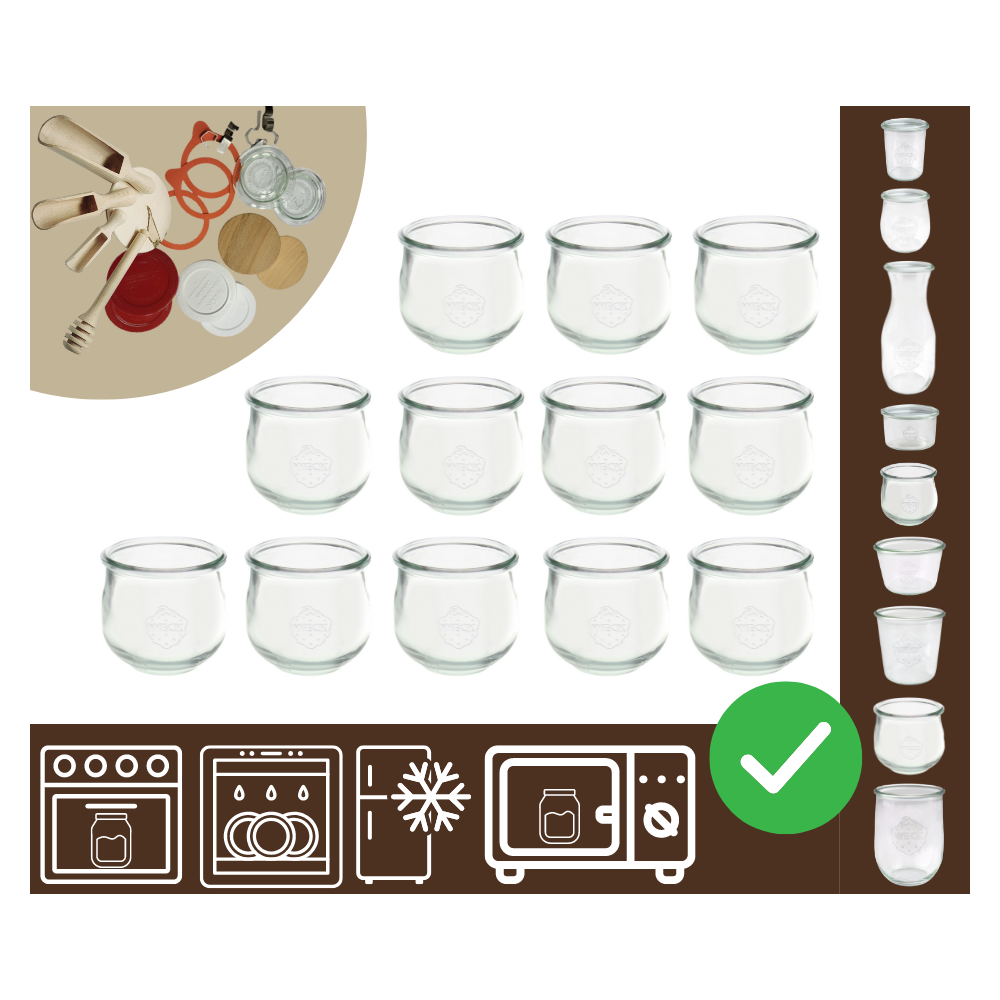 Słoiki WECK 12szt/ żaroodporny słoik 580ml TULIP