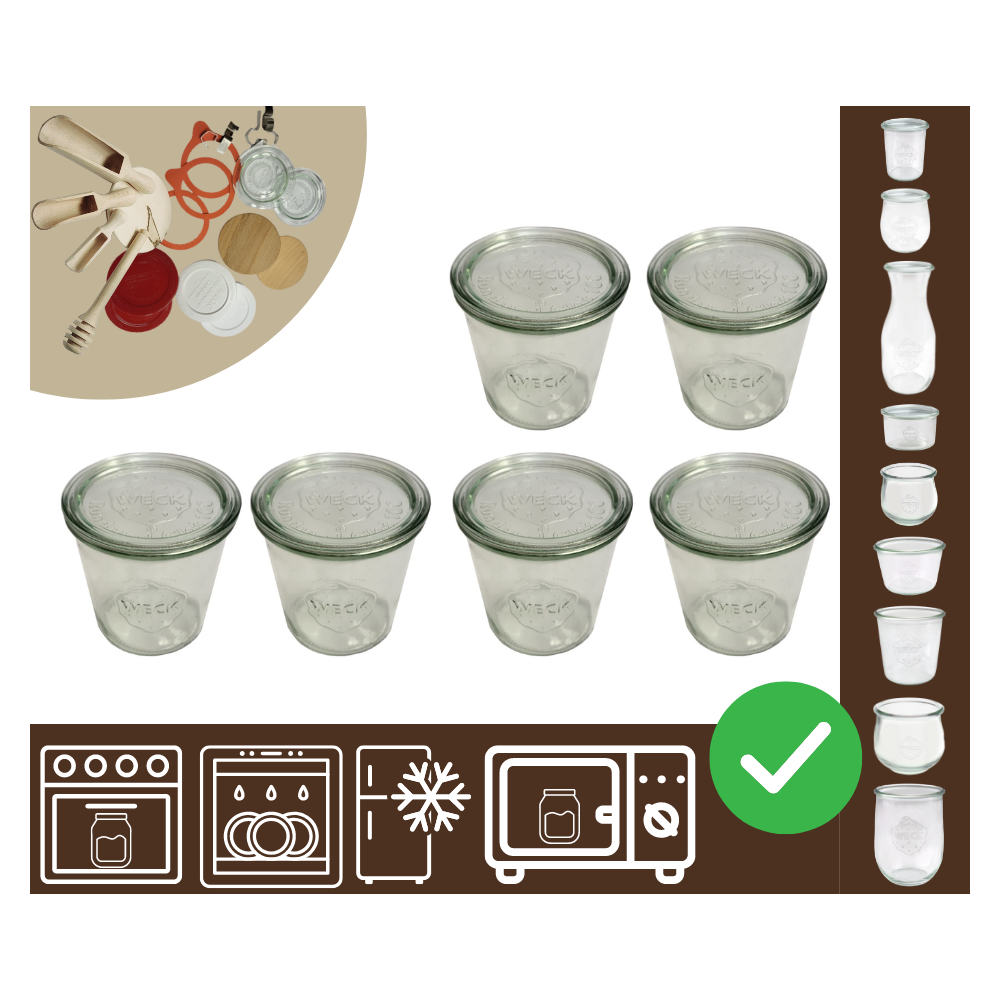 Słoiki WECK 6szt/ szklane wieko słoik 580ml MOLD