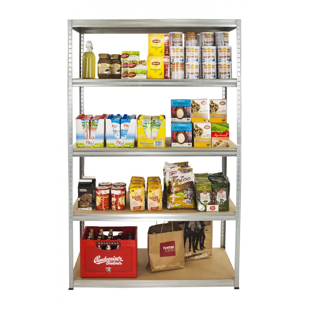 Regał Helios 196x120x60 cm 5 półek/400kg Ocynkowany