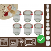 Słoiki WECK 6szt/ szkl. wieko,gumka, bl słoik 1l 1062ml TULIP