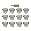 Słoiki WECK 12szt / szklane wieko, miarka słoik 200ml MOLD