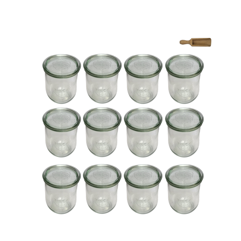 Słoiki WECK 12szt/ szklane wieko, miarka słoik 1l 1062ml TULIP