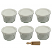 Słoiki WECK 6szt / plastikowe wieko, miarka słoik 200ml MOLD