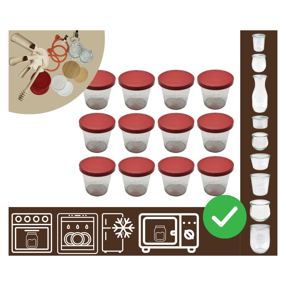 Słoiki WECK 12szt/ silikonowe wieko słoik 580ml MOLD