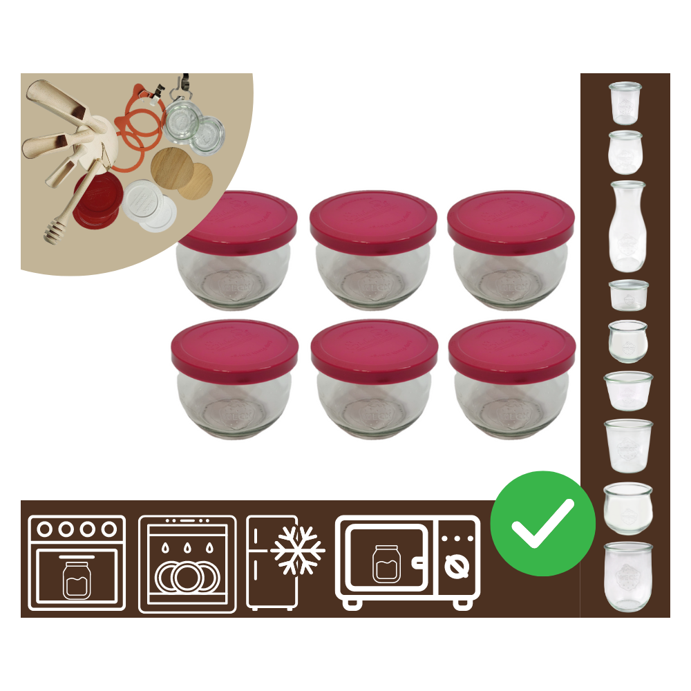 Słoiki WECK 6szt/ silikonowe wieko słoik 580ml TULIP