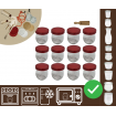 Słoiki WECK 12szt/ silikonowe wieko, miarka słoik 220ml TULIP