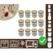 Słoiki WECK 12szt/ drewniane wieko słoik 220ml TULIP