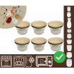 Słoiki WECK 6szt/ drewniane wieko słoik 370ml MOLD