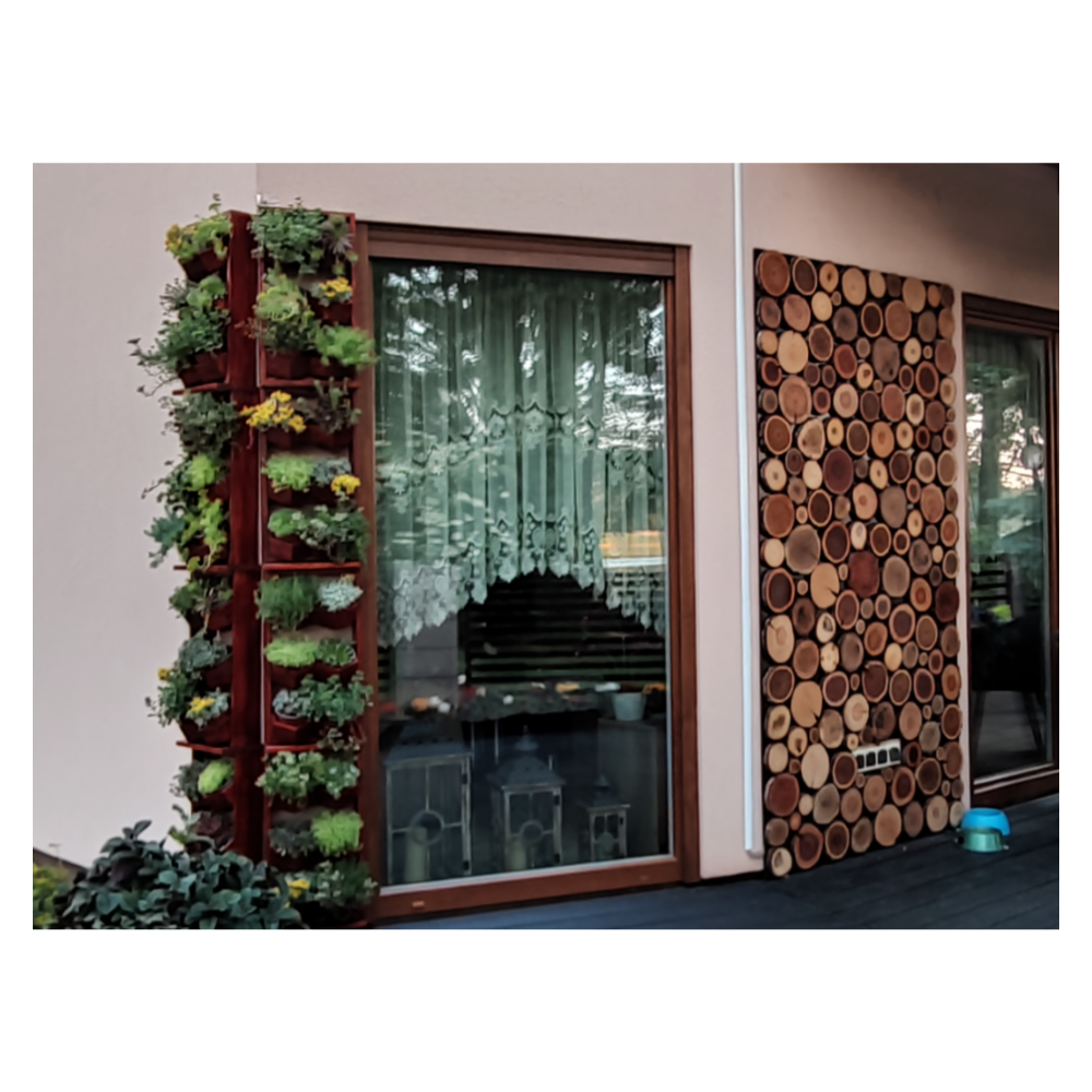 Panel Ścienny Dekoracyjny 76X38X3 cm Plastry Sosny 1 szt