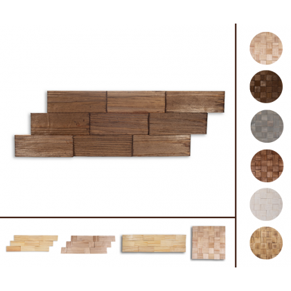 Drewniany panel dekoracyjny na ścianę /1szt/ PSDA – Brązowy