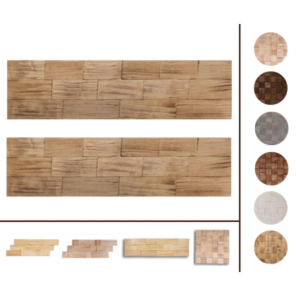 Drewniane panele dekoracyjne na ścianę /2szt/ PSDC – Opalane