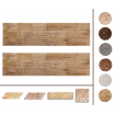 Drewniane panele dekoracyjne na ścianę /2szt/ PSDC – Opalane