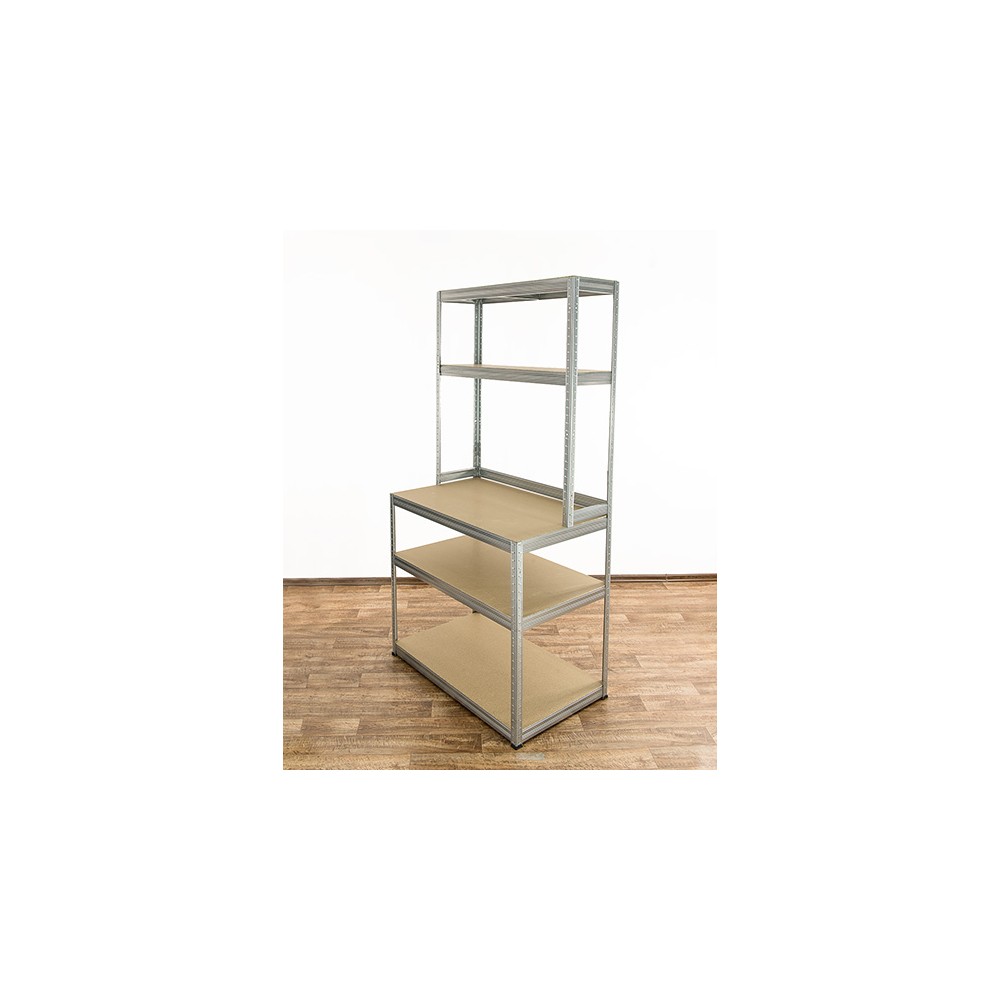 Metalowy Stół Warsztatowy SZZ szer. 90cm - Ocynkowany
