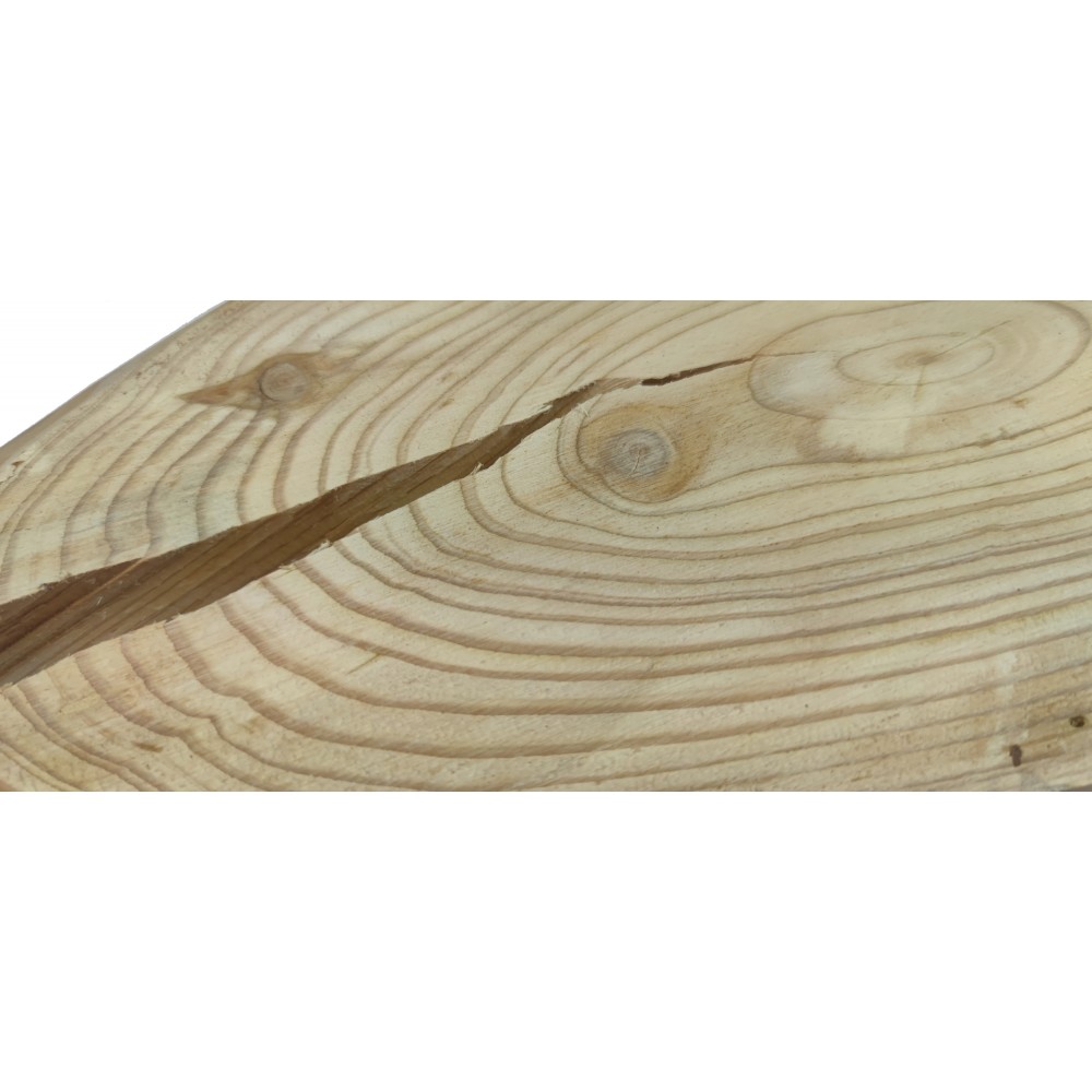 Okorowany Plaster Modrzewia 50-55 cm/ gr. 2 cm/ Szlifowany