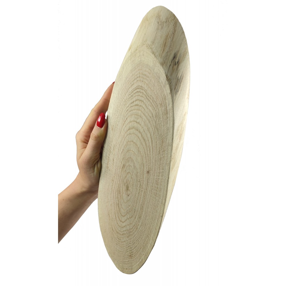 Okorowany Plaster Dębu 30-35 cm/ gr. 2 cm/ Szlifowany
