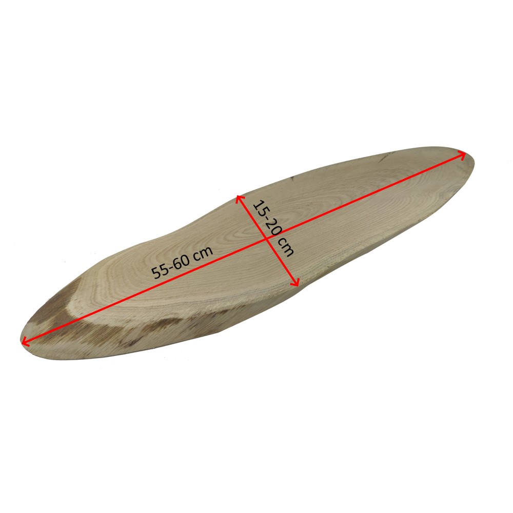 Okorowany Plaster Dębu 55-60 cm/ gr. 2 cm/ Szlifowany