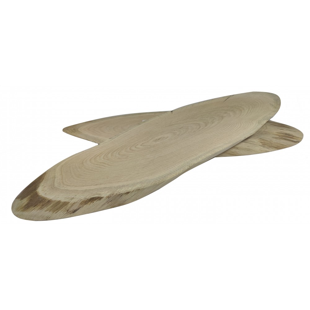 Okorowany Plaster Dębu 55-60 cm/ gr. 2 cm/ Szlifowany