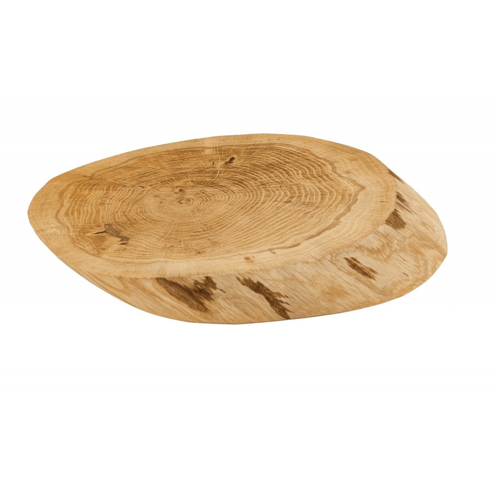 Okorowany Plaster Dębu 40-45 cm/ gr. 5 cm/ Szlifowany