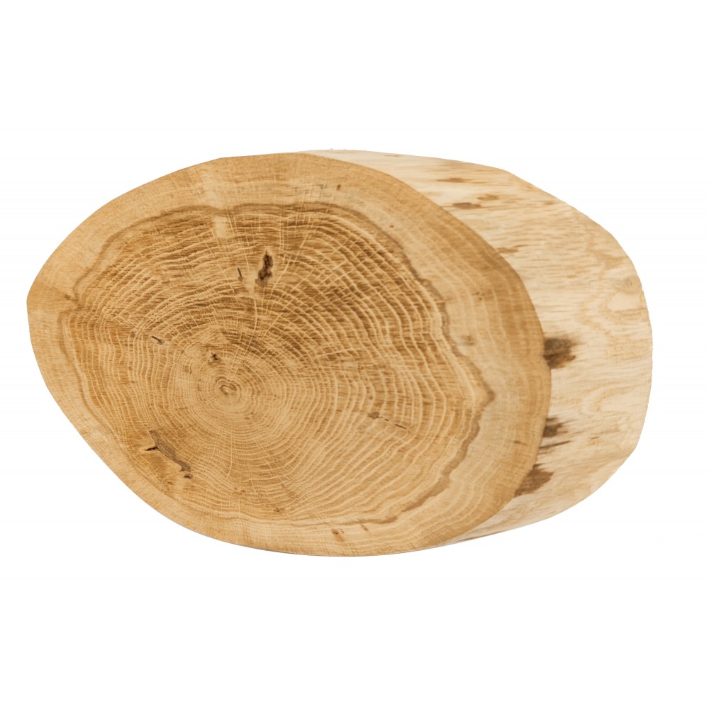 Okorowany Plaster Dębu 40-45 cm/ gr. 5 cm/ Szlifowany