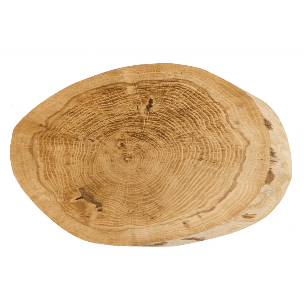 Okorowany Plaster Dębu 40-45 cm/ gr. 5 cm/ Szlifowany