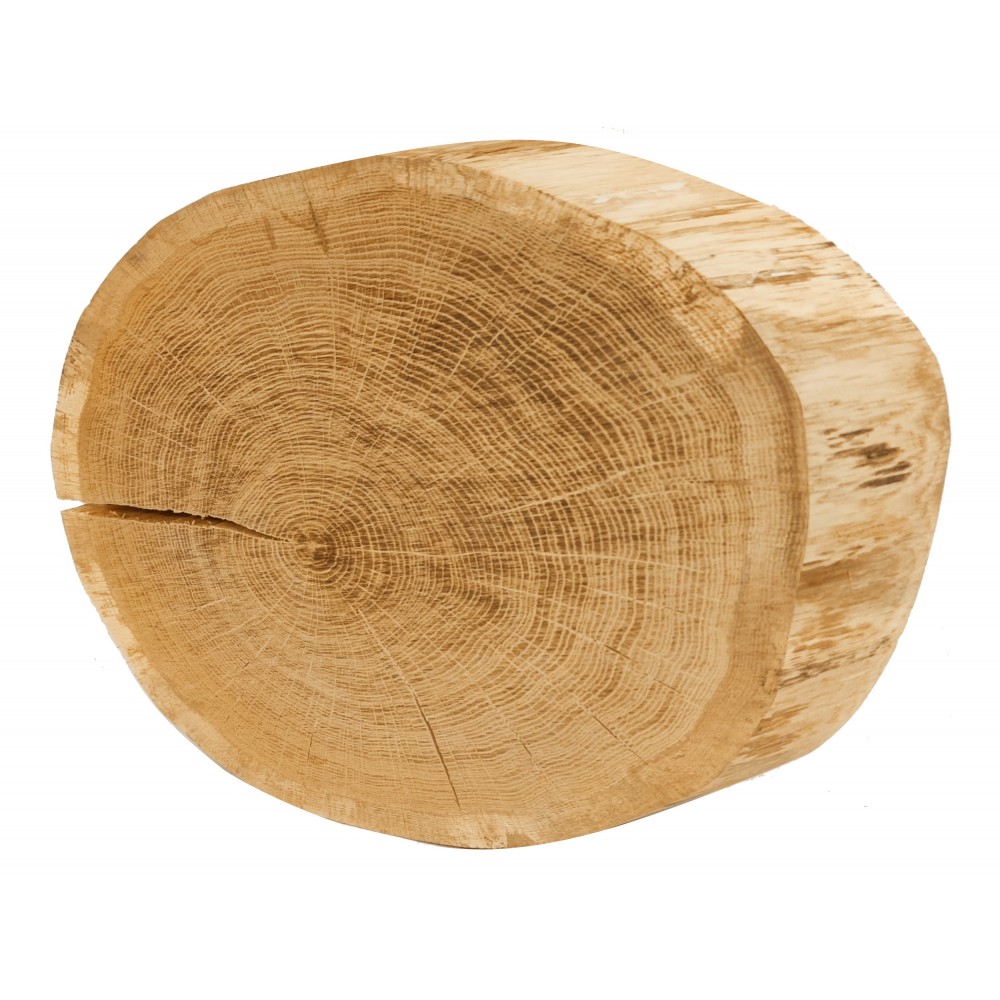 Okorowany Plaster Dębu 40-45 cm/ gr. 5 cm/ Szlifowany