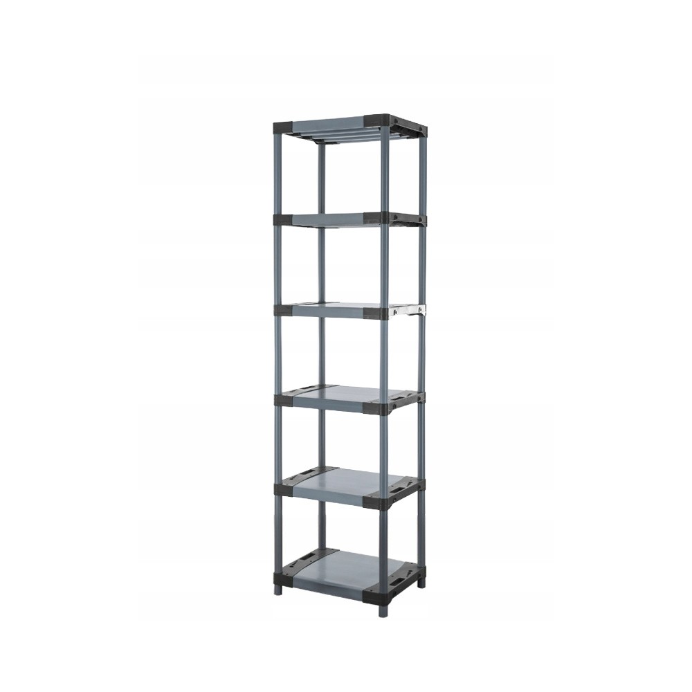 Regał magazynowy plastikowy JUPITER-6_080_SZAR