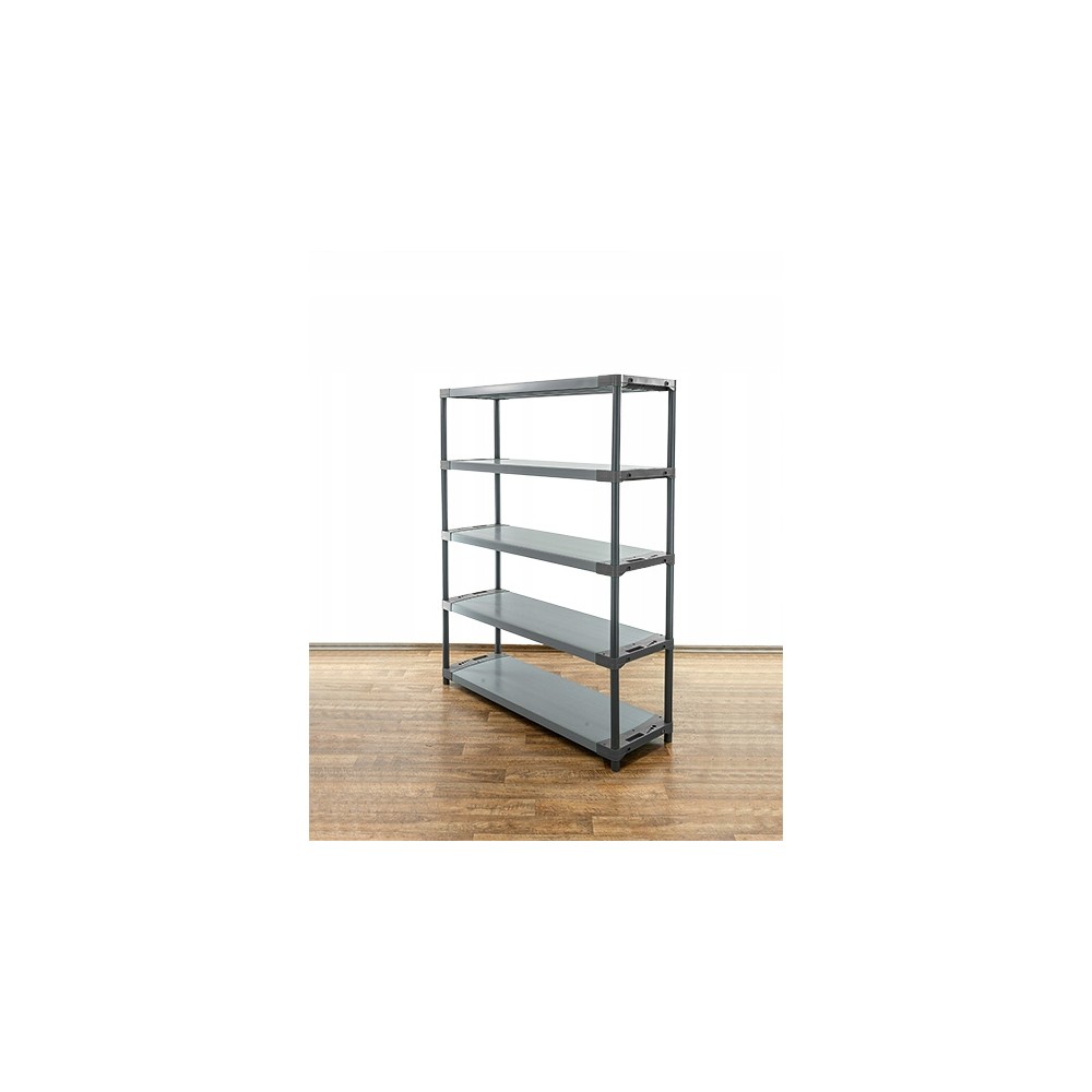 Regał magazynowy plastikowy JUPITER-5_150_SZAR