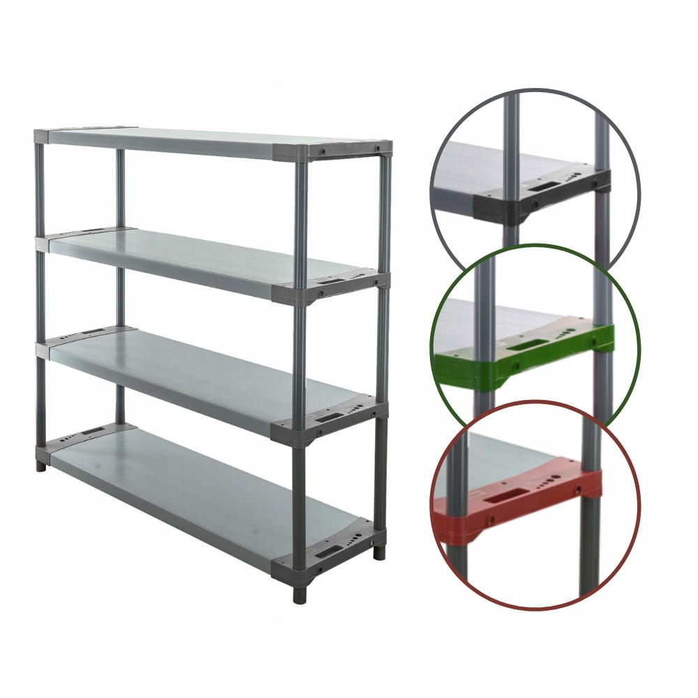 Regał magazynowy garażowy JUPITER-4_140_SZAR