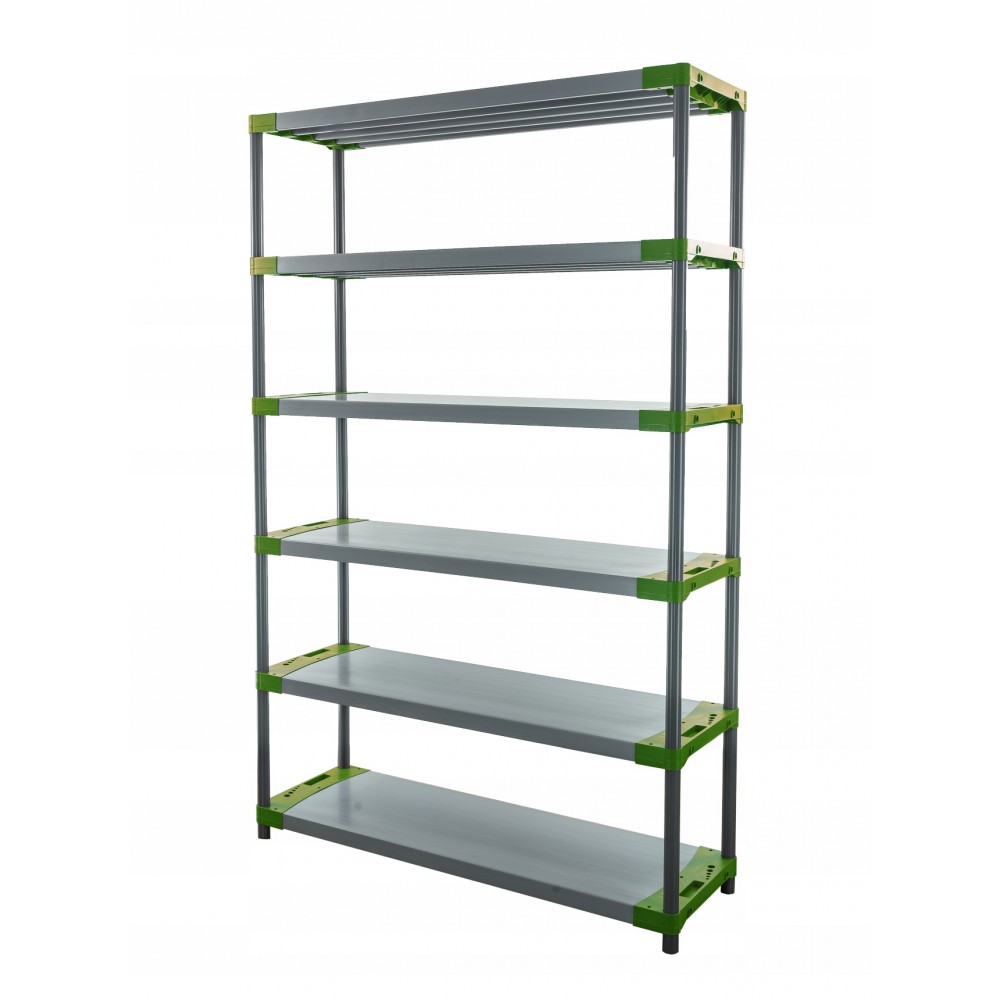 Regał magazynowy plastikowy JUPITER-6_140_ZIEL