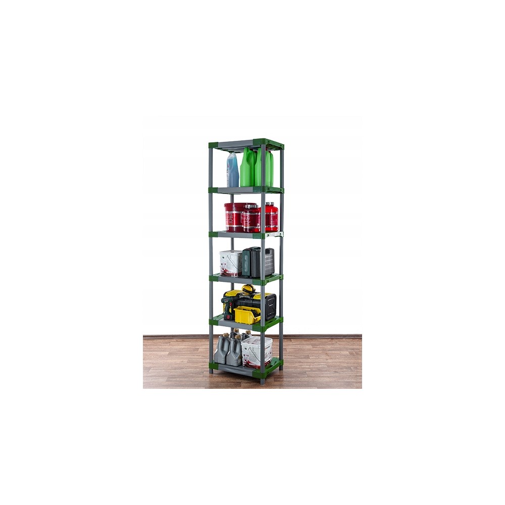 Regał magazynowy plastikowy JUPITER-6_060_ZIEL
