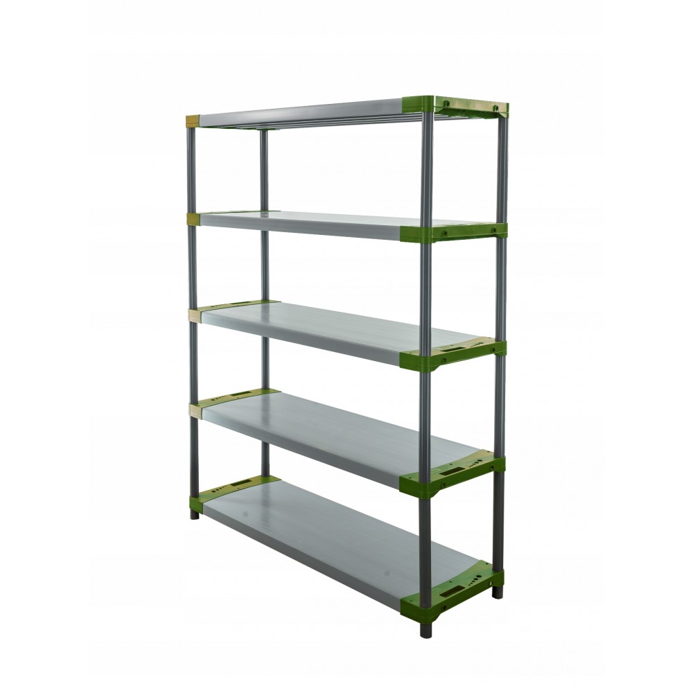 Regał magazynowy plastikowy JUPITER-5_150_ZIEL