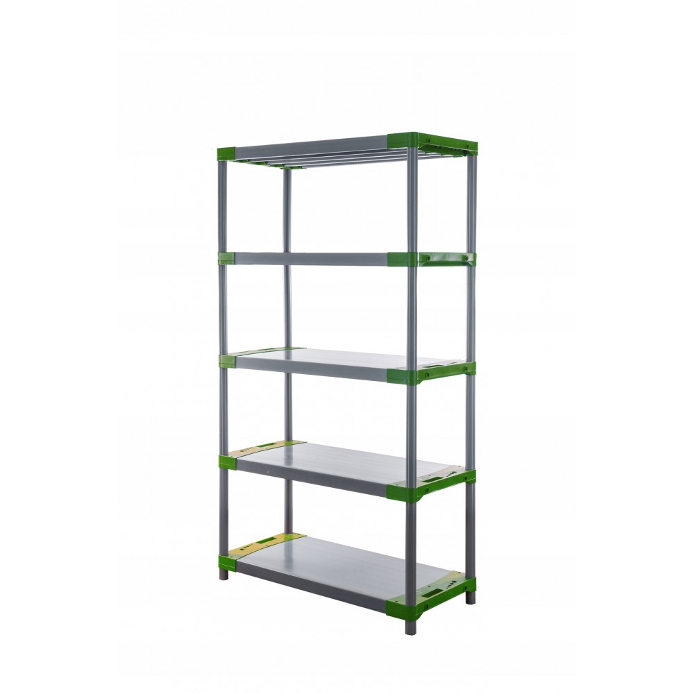 Regał magazynowy plastikowy JUPITER-5_120_ZIEL