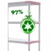 Regał magazynowy plastikowy JUPITER-5_120_ZIEL