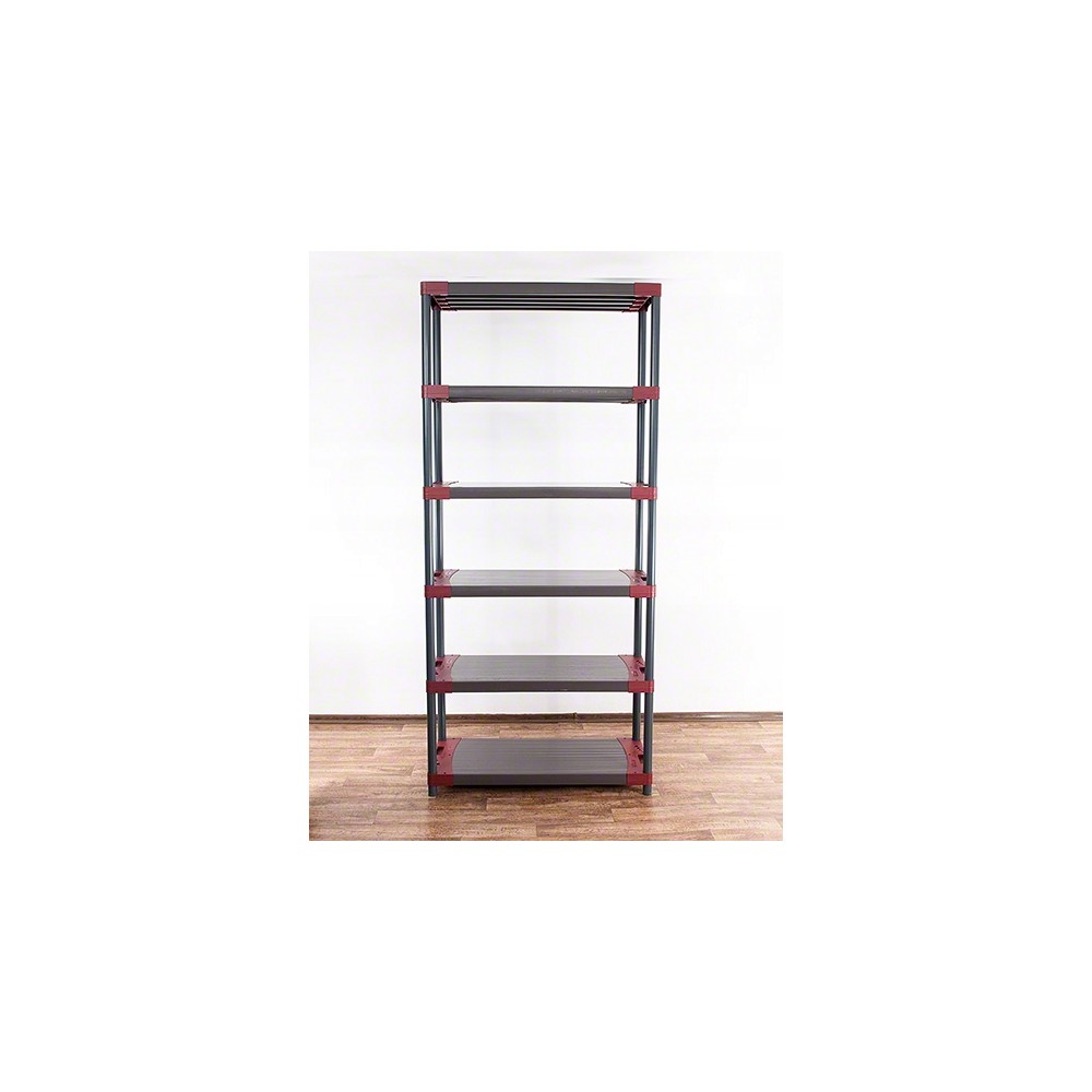 Regał magazynowy plastikowy JUPITER-6_150_CZER