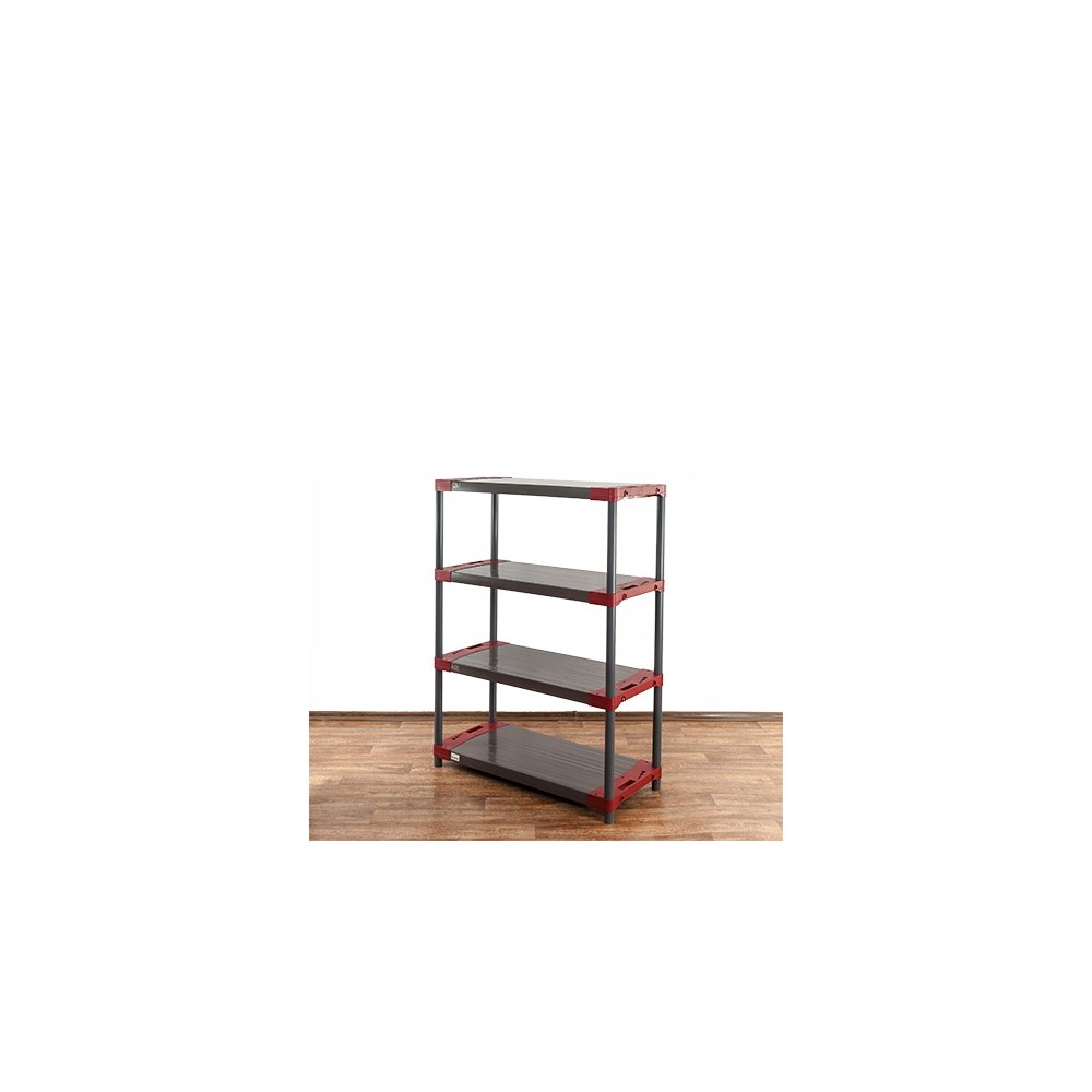 Regał plastikowy garażowy TYTAN-4_100_CZER