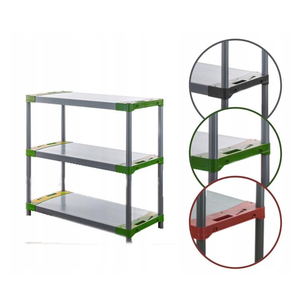 Regał plastikowy garażowy TYTAN-3_120_ZIEL