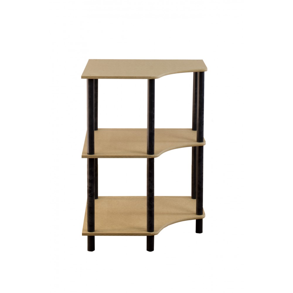 Systemowy Regał Biurowy 74x56x56 cm – DEDAL BLACK-3W_B