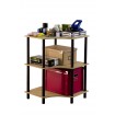 Systemowy Regał Biurowy 74x56x56 cm – DEDAL BLACK-3W_B