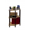 Systemowy Regał Biurowy 74x56x56 cm – DEDAL BLACK-3W_B